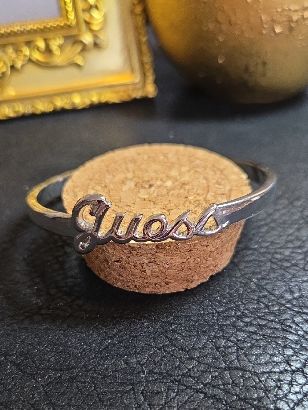 Guess Women’s Silver-tone  Logo Bracelet